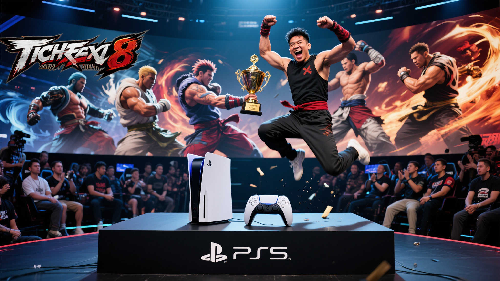 《铁拳8》玩家夺冠太激动 误把PS5撞飞 奖金变赔偿金 《铁拳8》玩家夺冠太激动 误把PS5撞飞 奖金变赔偿金