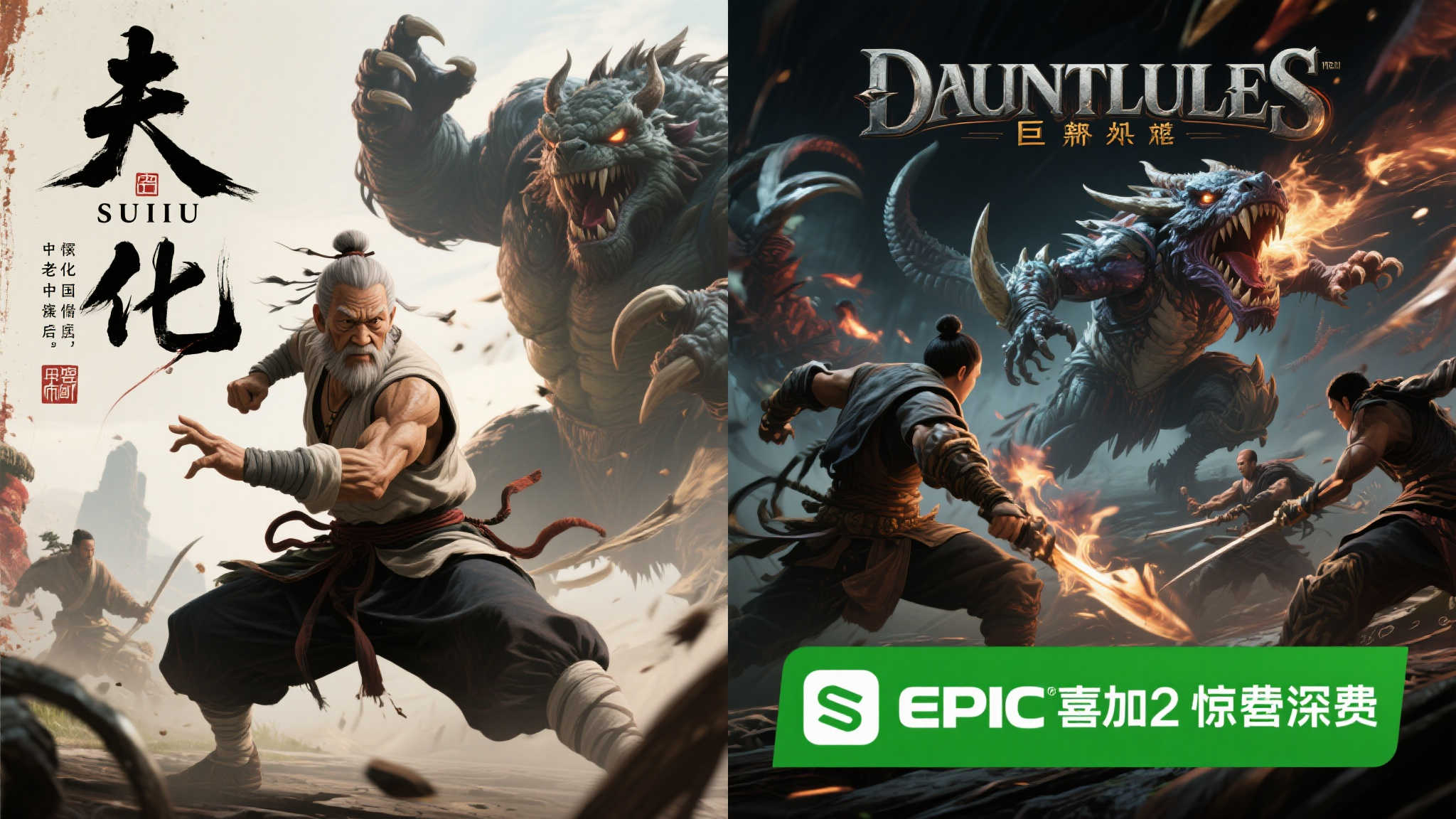 Epic喜加二的惊喜之作: 师父与巨兽浩